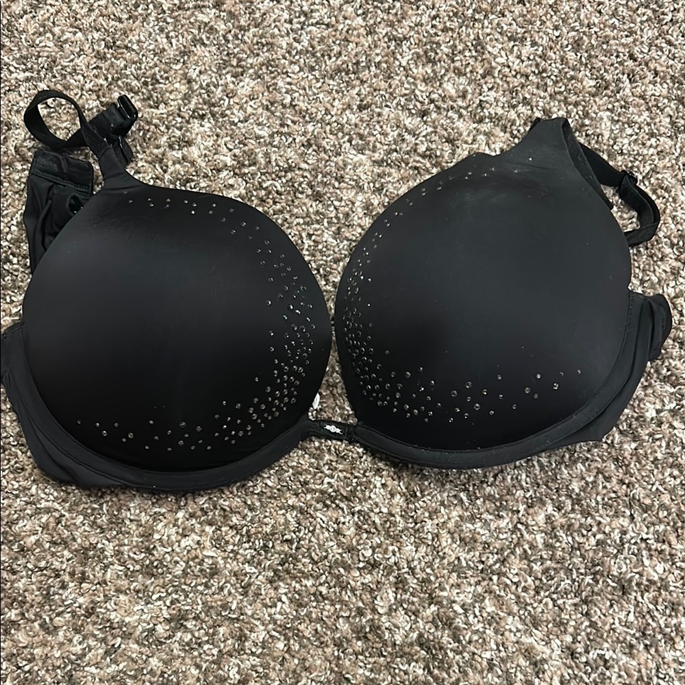 Elegant Black Studded Bra